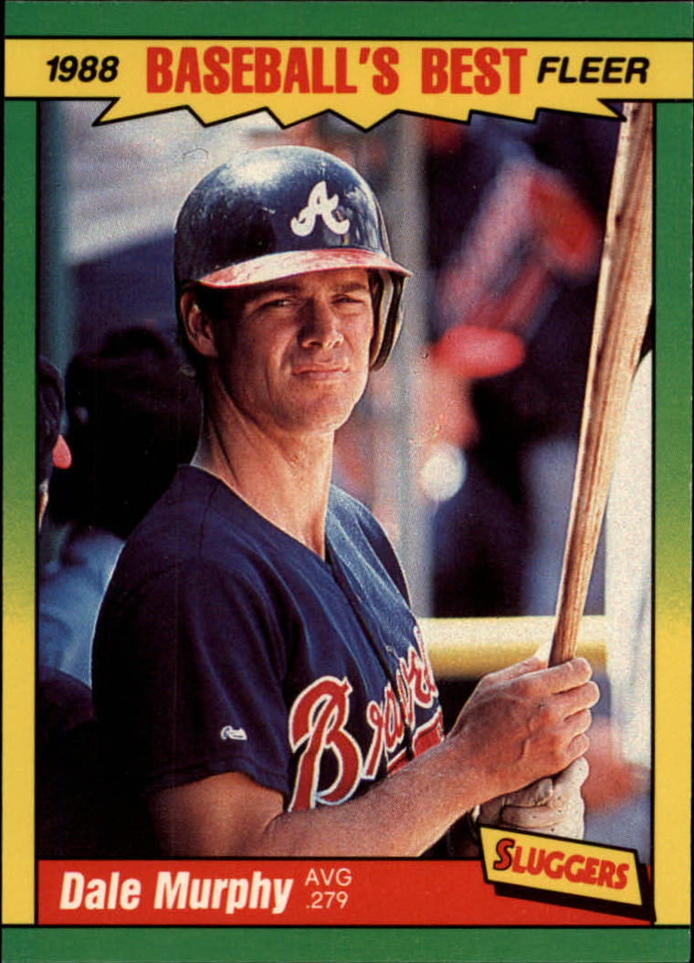 1988 Fleer Sluggers/Pitchers Baseball Cards    028      Dale Murphy